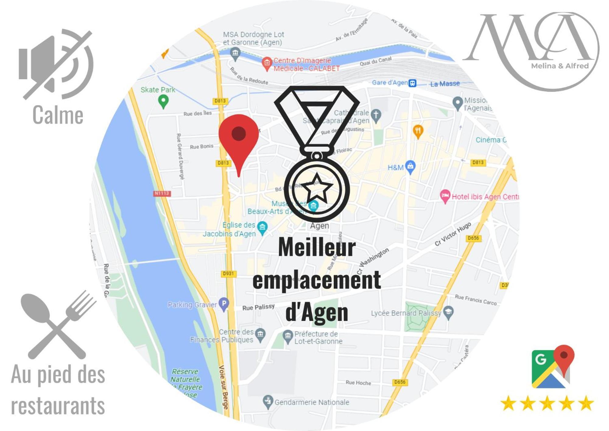 Le XV D'Agen - Appart'Hotel Spa - Clim - Melina & Alfred Kültér fotó